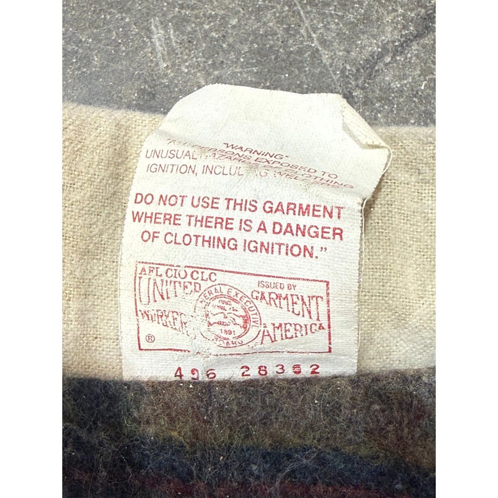 Vintage Carhartt CB5043 Duck Canvas Blanket Lined Chore Coat Green Mens Large - Picture 3 of 3